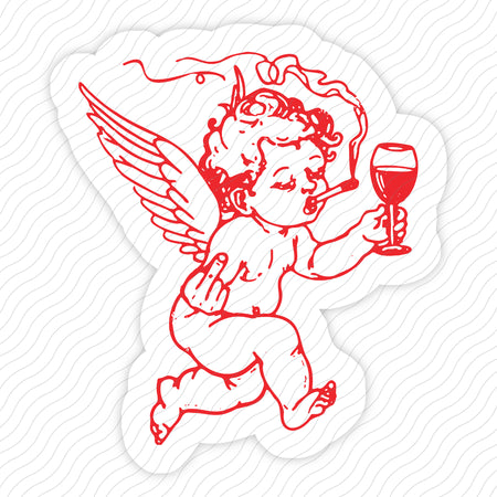 Cupid Don't Care Sticker