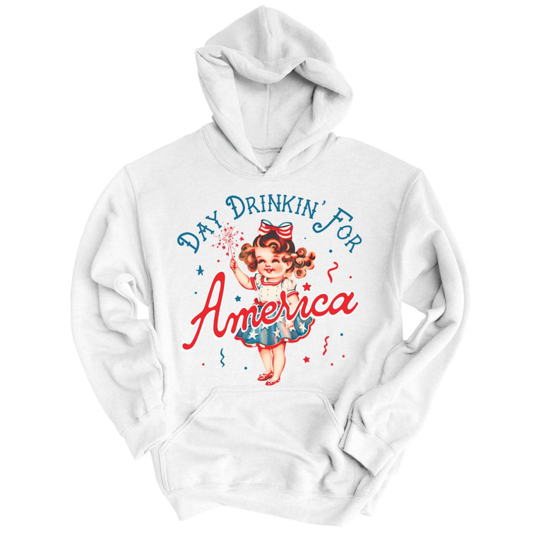 Day Drinkin' For America - White - Full Front