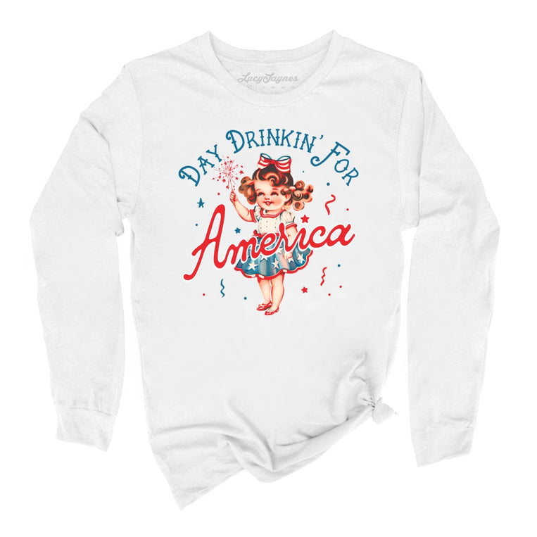 Day Drinkin' For America - White - Full Front