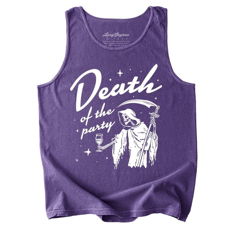 Death Of The Party Comfort Colors Graphic Tank Top - Grape