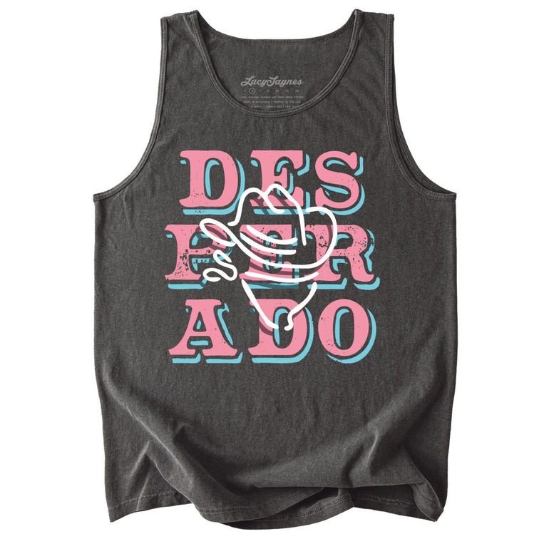 Desperado Comfort Colors Graphic Tank Top - Pepper