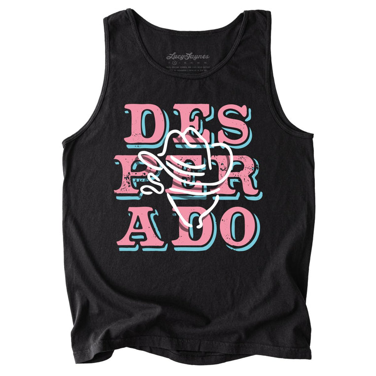 Desperado Comfort Colors Graphic Tank Top - Black