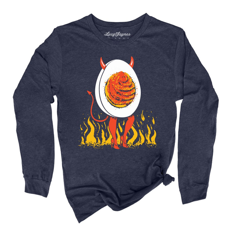 Deviled Egg - Heather Navy - Full Front