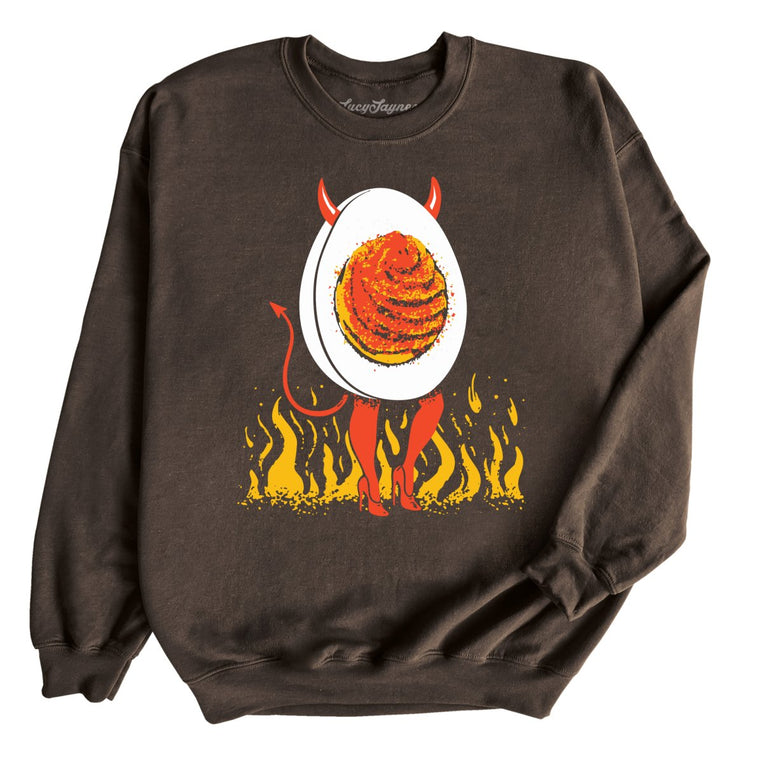 Deviled Egg - Dark Chocolate - Unisex Sweatshirt