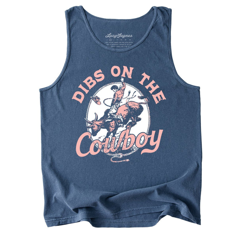 Dibs On The Cowboy Comfort Colors Graphic Tank Top