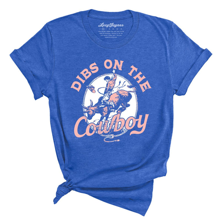 Dibs On The Cowboy - Heather True Royal - Full Front