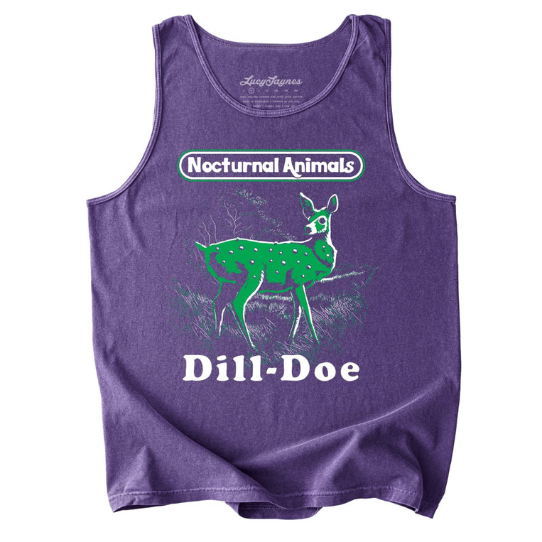 Dill Doe Comfort Colors Graphic Tank Top - Grape
