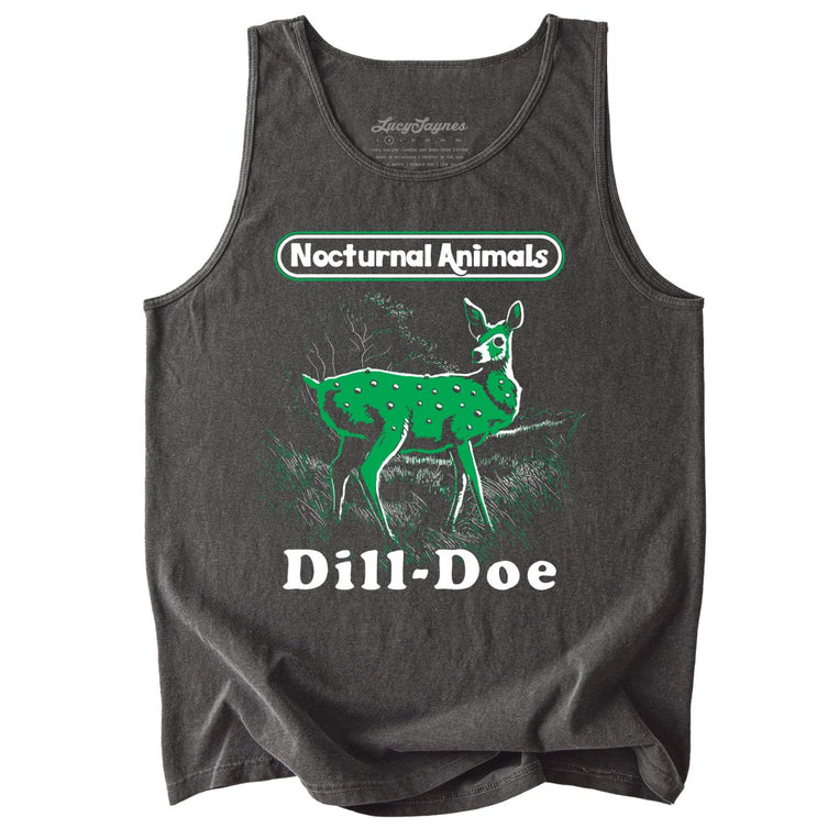 Dill Doe Comfort Colors Graphic Tank Top - Pepper