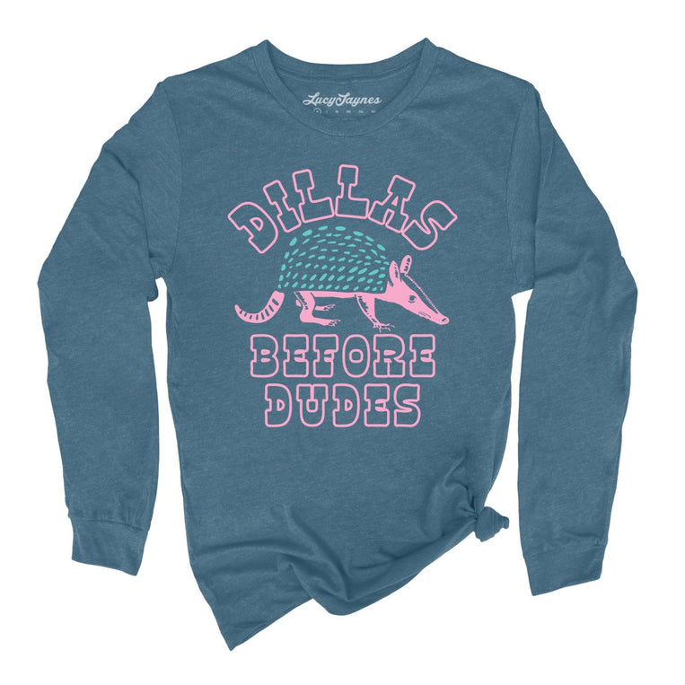 Dillas Before Dudes - Heather Deep Teal - Front