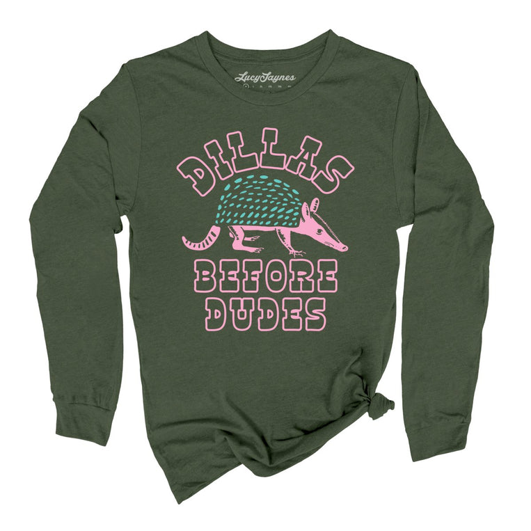 Dillas Before Dudes - Military Green - Front