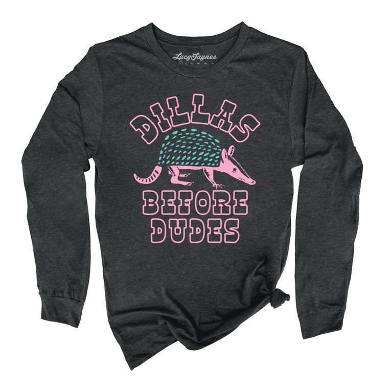 Dillas Before Dudes - Dark Grey Heather - Front