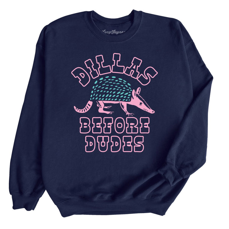 Dillas Before Dudes - Navy - Front