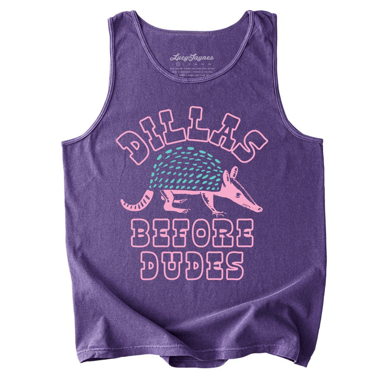 Dillas Before Dudes Comfort Colors Graphic Tank Top - Grape