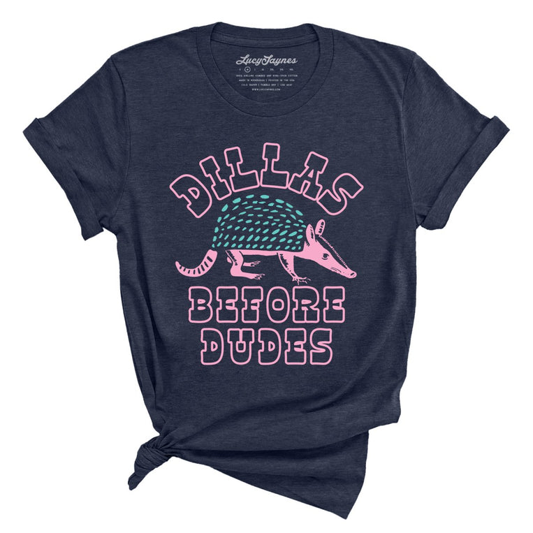 Dillas Before Dudes - Heather Midnight Navy - Front