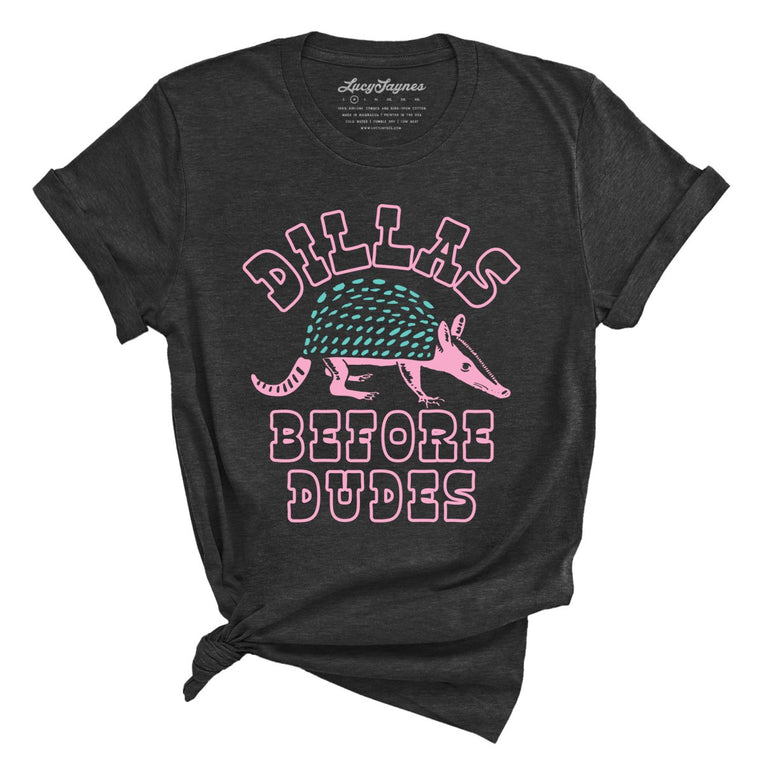 Dillas Before Dudes - Dark Grey Heather - Front