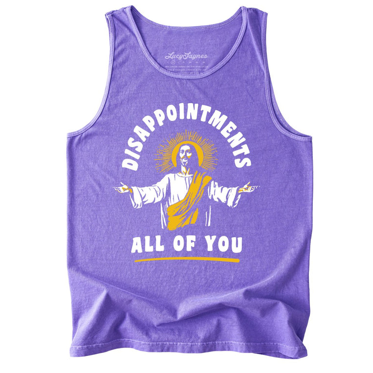 Disappointments All Of You Comfort Colors Graphic Tank Top - Violet