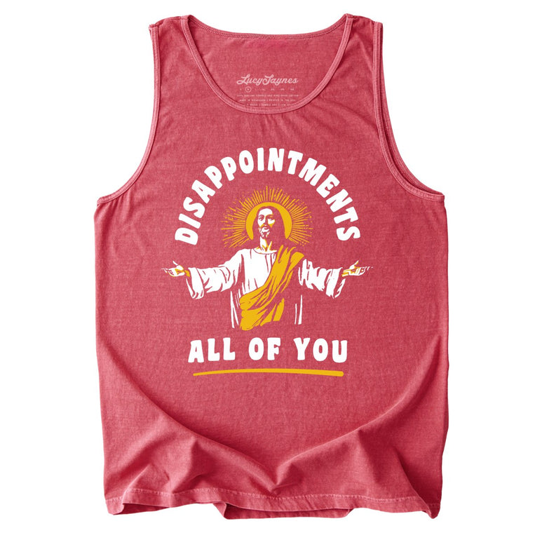 Disappointments All Of You Comfort Colors Graphic Tank Top - Crimson