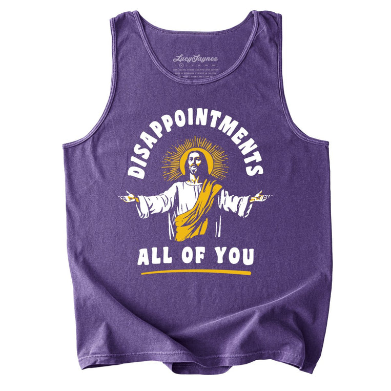 Disappointments All Of You Comfort Colors Graphic Tank Top - Grape