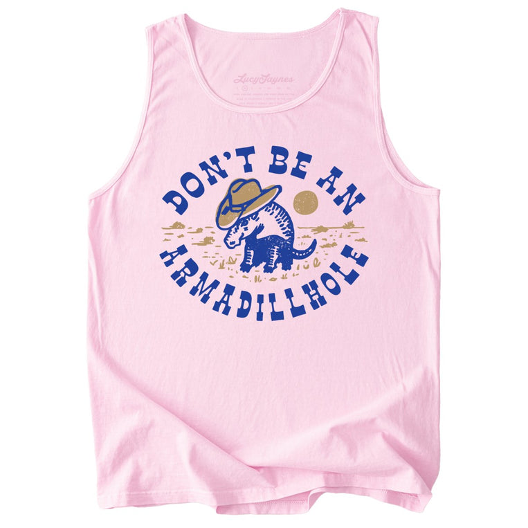Don't Be An Armadillhole Comfort Colors Graphic Tank Top - Blossom