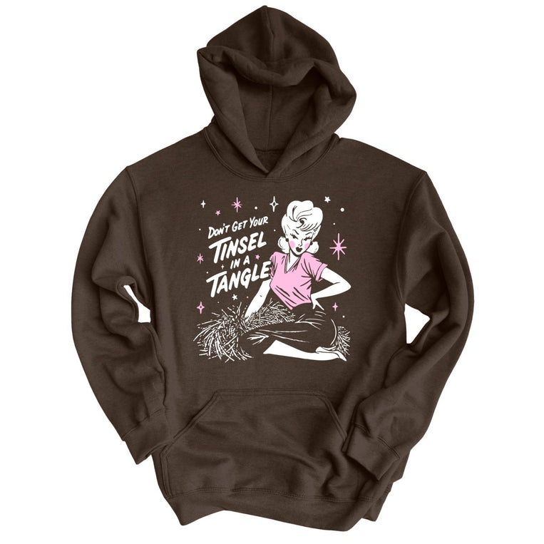 Don't Get Your Tinsel In A Tangle - Dark Chocolate - Unisex Hoodie