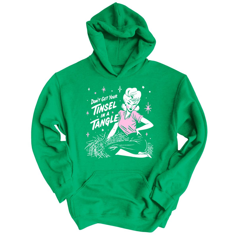 Don't Get Your Tinsel In A Tangle - Irish Green - Unisex Hoodie