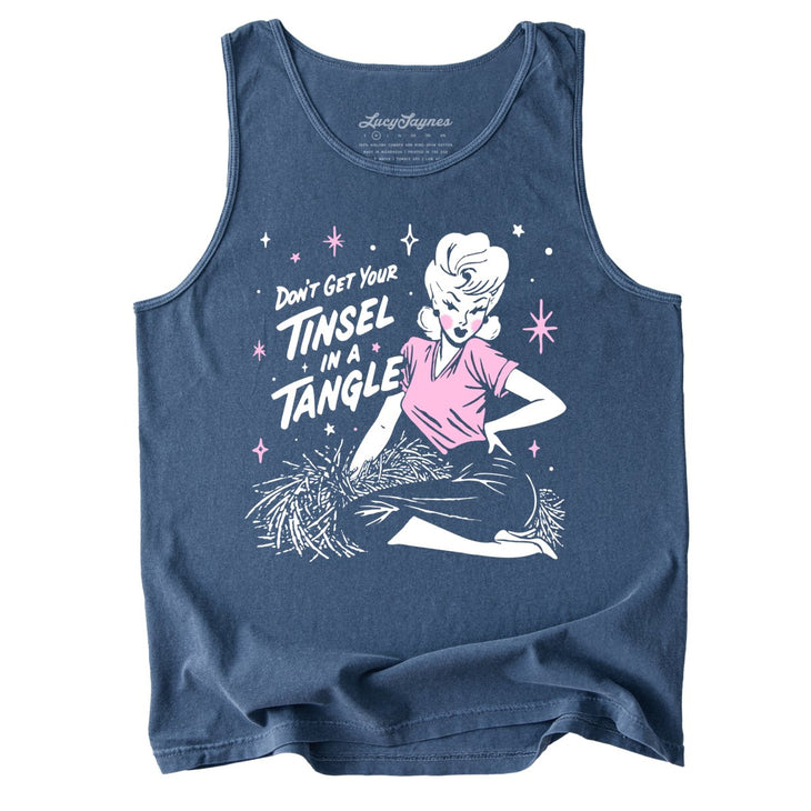 Don't Get Your Tinsel In A Tangle Comfort Colors Tank Top