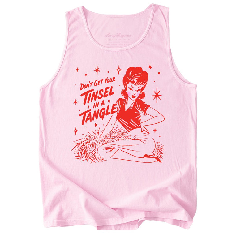 Don't Get Your Tinsel In A Tangle Tank Top - Blossom - Tank Top