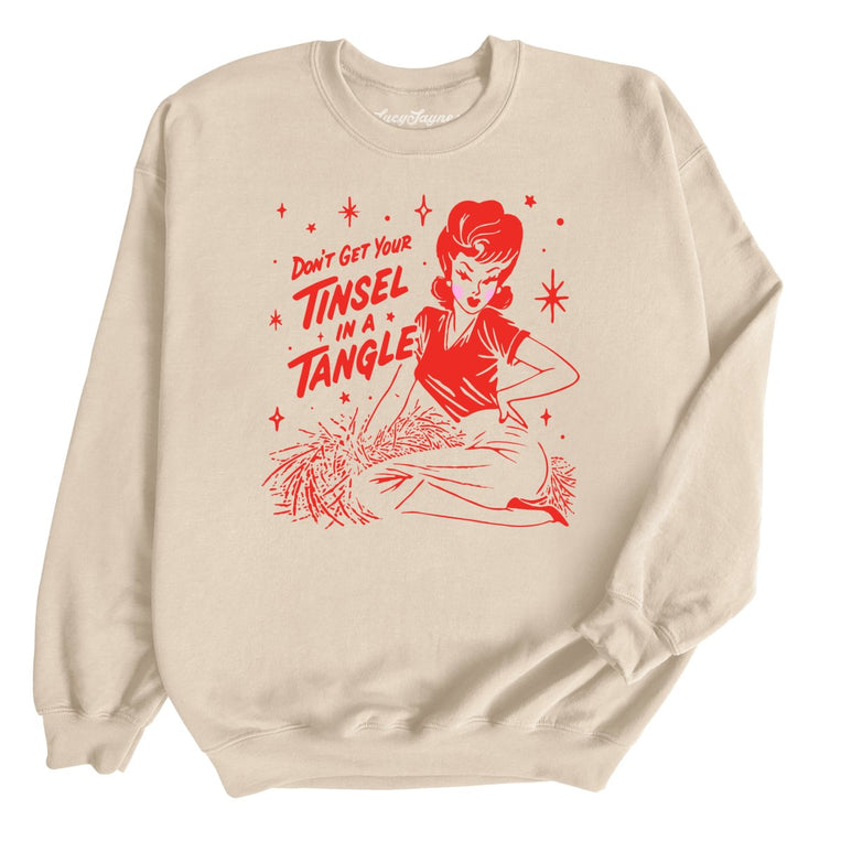 Don't Get Your Tinsel In A Tangle - Sand - Unisex Sweatshirt