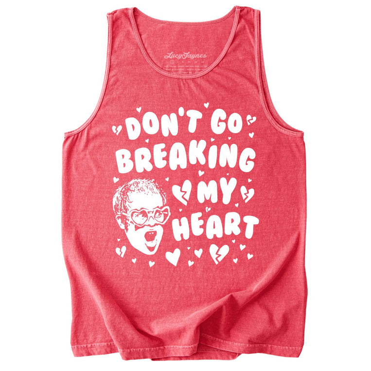 Don't Go Breaking My Heart Comfort Colors Graphic Tank Top