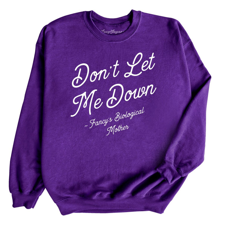 Don't Let Me Down - Purple - Full Front