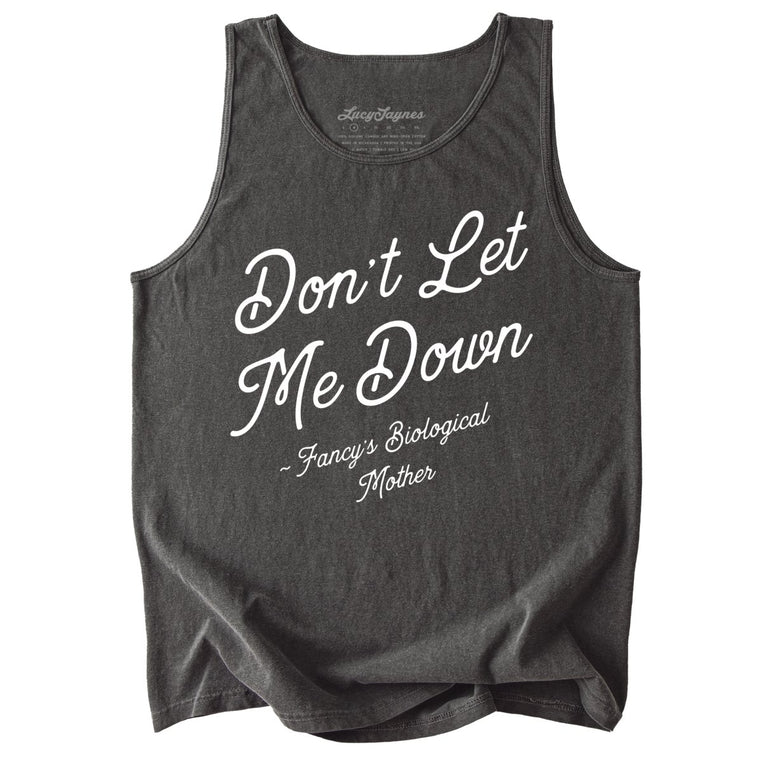 Don't Let Me Down Comfort Colors Graphic Tank Top - Pepper