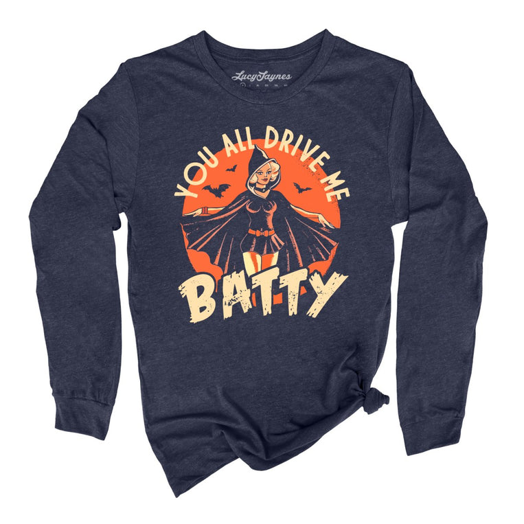 Drive Me Batty - Heather Navy - Full Front