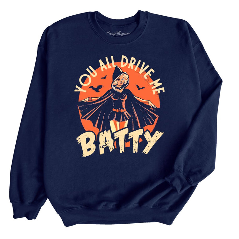 Drive Me Batty - Navy - Full Front