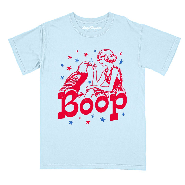 Eagle Boop Comfort Colors Graphic Tee - Chambray