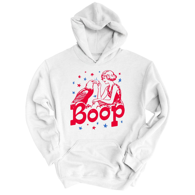 Eagle Boop - White - Unisex Hoodie