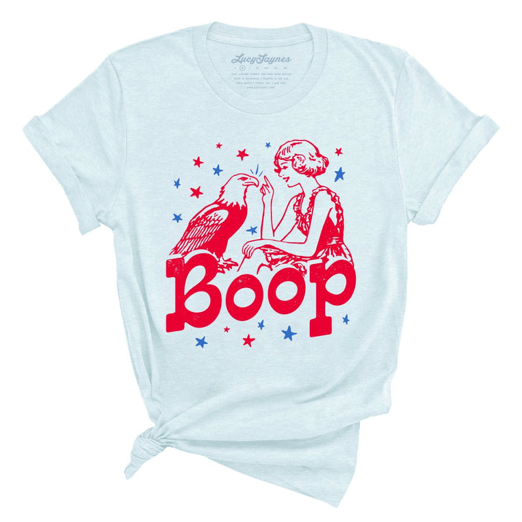 Eagle Boop - Heather Ice Blue - Unisex T-Shirt
