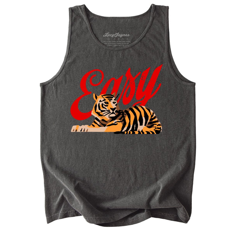 Easy Tiger Comfort Colors Graphic Tank Top - Pepper