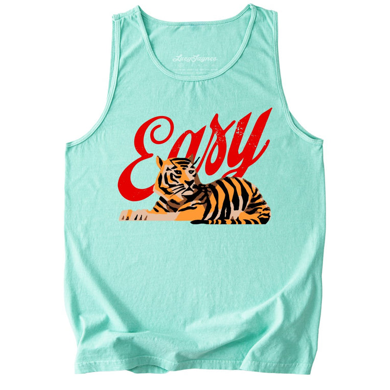 Easy Tiger Comfort Colors Graphic Tank Top - Island Reef