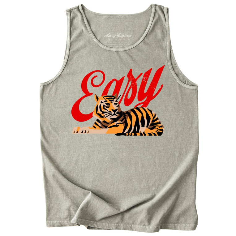 Easy Tiger Comfort Colors Graphic Tank Top - Sandstone