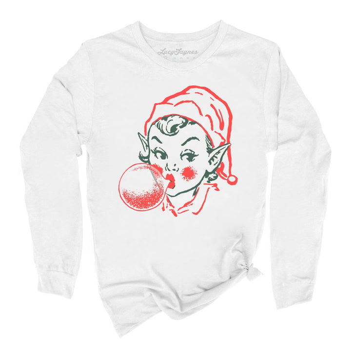 Elf Bubblegum Long Sleeve Tee
