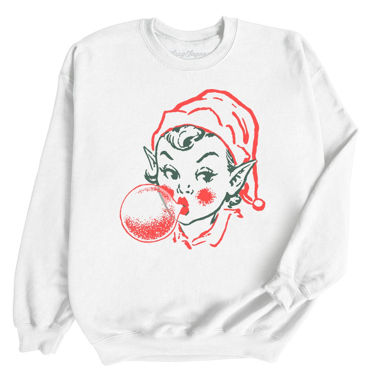 Elf Bubblegum - White - Unisex Sweatshirt