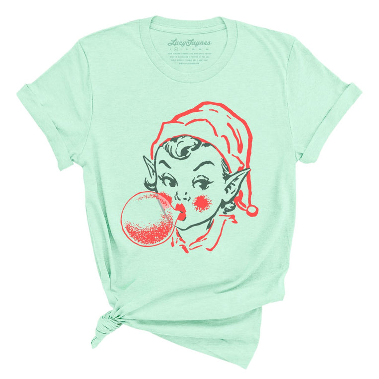 Elf Bubblegum - Heather Mint - Unisex T-Shirt