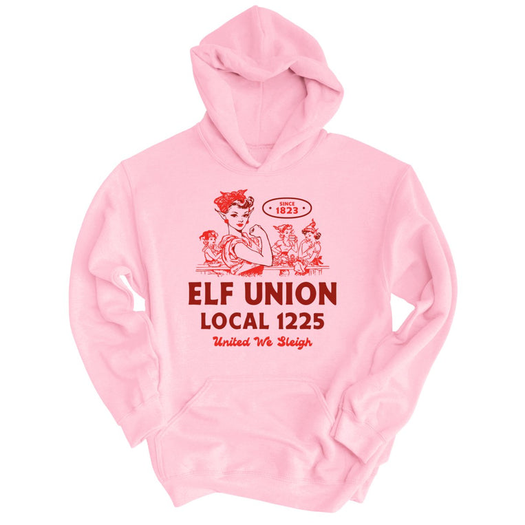 Elf Union Local 1225 - Light Pink - Unisex Hoodie