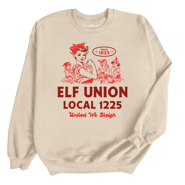 Elf Union Local 1225 - Sand - Unisex Sweatshirt