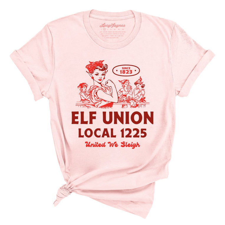 Elf Union Local 1225 - Soft Pink - Unisex T-Shirt