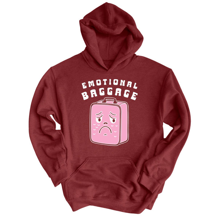 Emotional Baggage - Maroon - Front