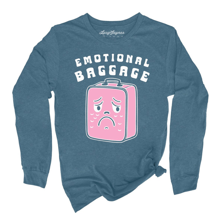 Emotional Baggage - Heather Deep Teal - Front