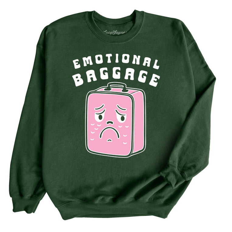 Emotional Baggage - Forest Green - Front