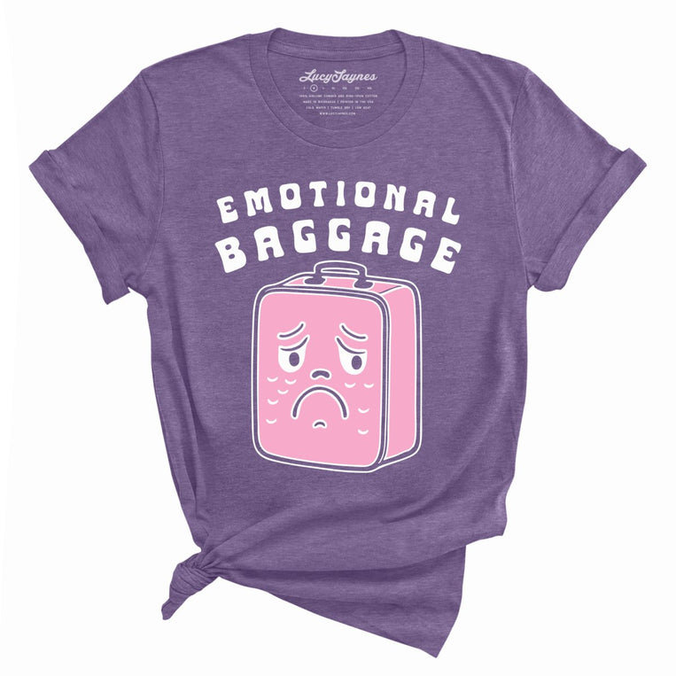 Emotional Baggage - Heather Purple - Front