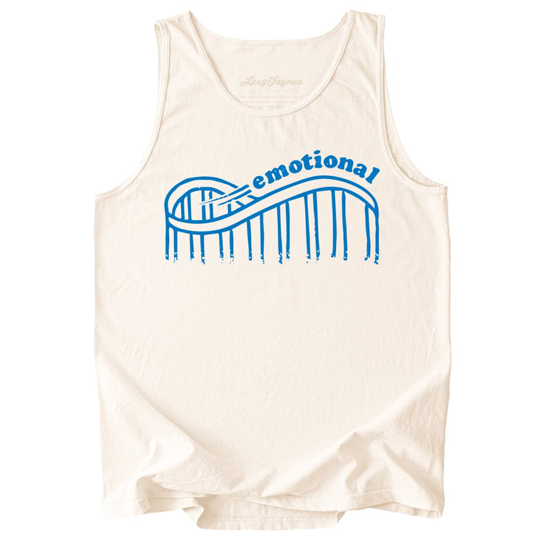 Emotional Roller Coaster Comfort Colors Graphic Tank Top - Ivory